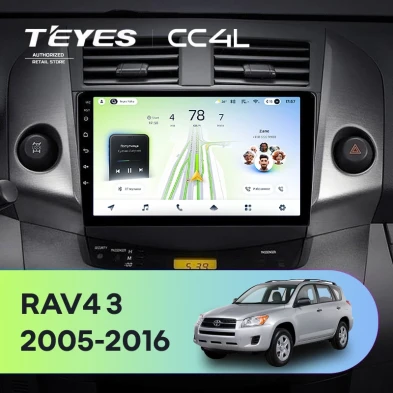 Штатная магнитола Teyes CC4L 6/64 Toyota RAV4 3 XA30 (2005-2016) F1 9"