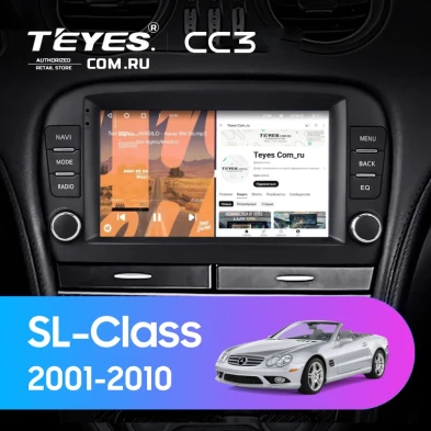 Штатная магнитола Teyes CC3 4/32 Mercedes-Benz SL-Class R230 (2001-2010) 7"