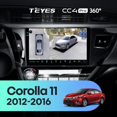 Штатная магнитола Teyes CC4 Pro 360 8/128 Toyota Corolla (2012-2016) Тип-B