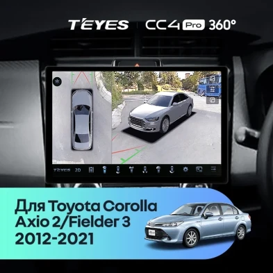 Штатная магнитола Teyes CC4 Pro 360 8/128 Toyota Corolla Fielder 3 E160 (2012-2021) (13")
