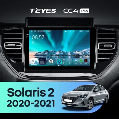 Штатная магнитола Teyes CC4 Pro 12/256 Hyundai Solaris 2 (2020-2021)