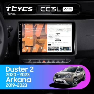Штатная магнитола Teyes CC3L WiFi 2/32 Renault Duster HM 2 (2020-2023) F1